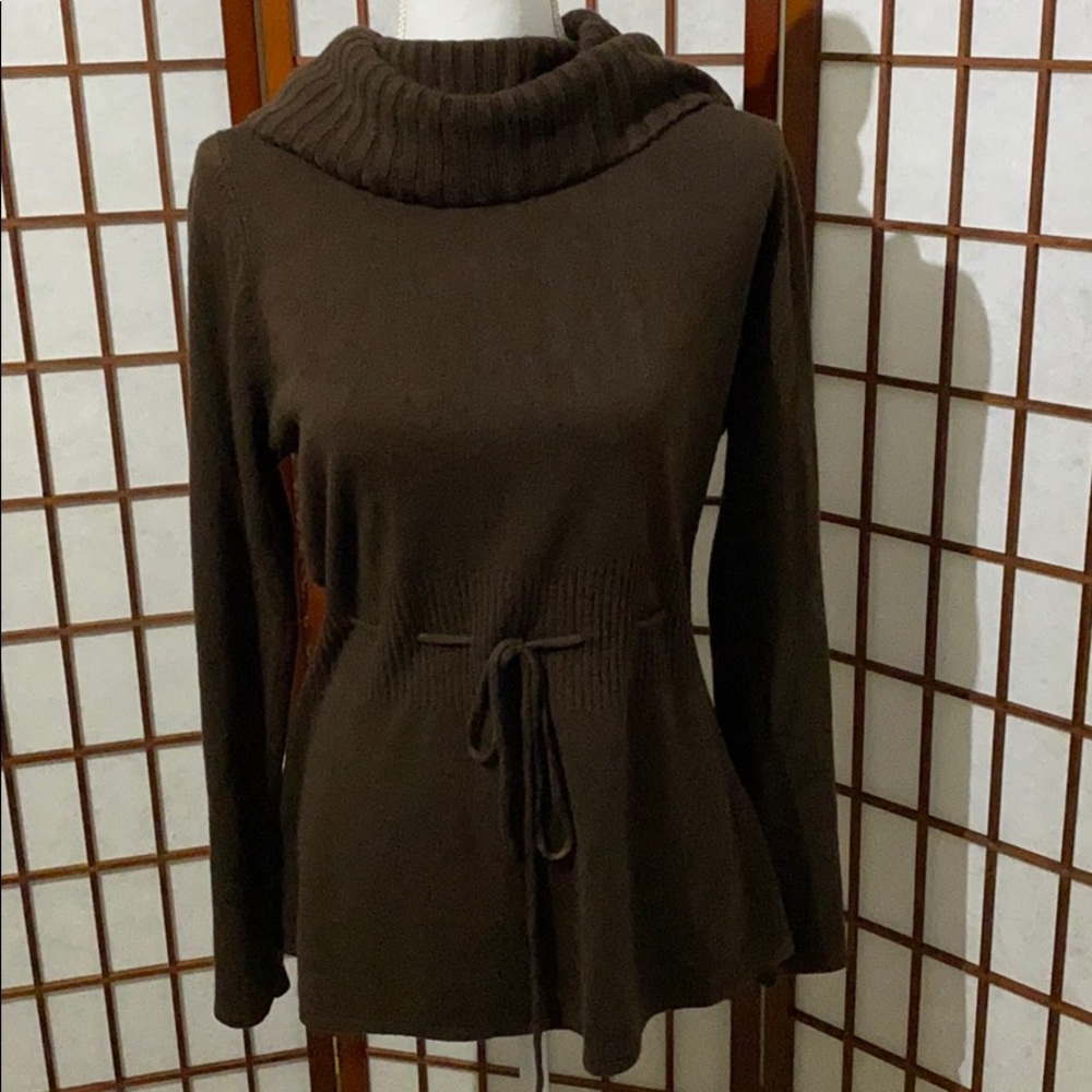 XL GITANO Brown Waist-Emphasizing Sweater
